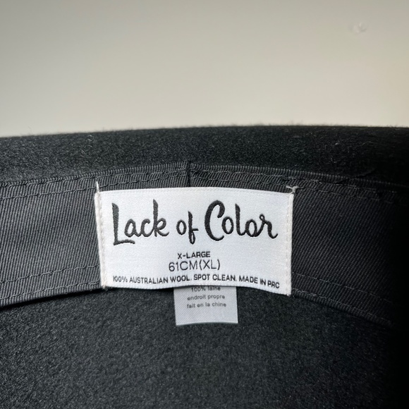 Lack of Color -- The Jethro Black Hat - Picture 6 of 10